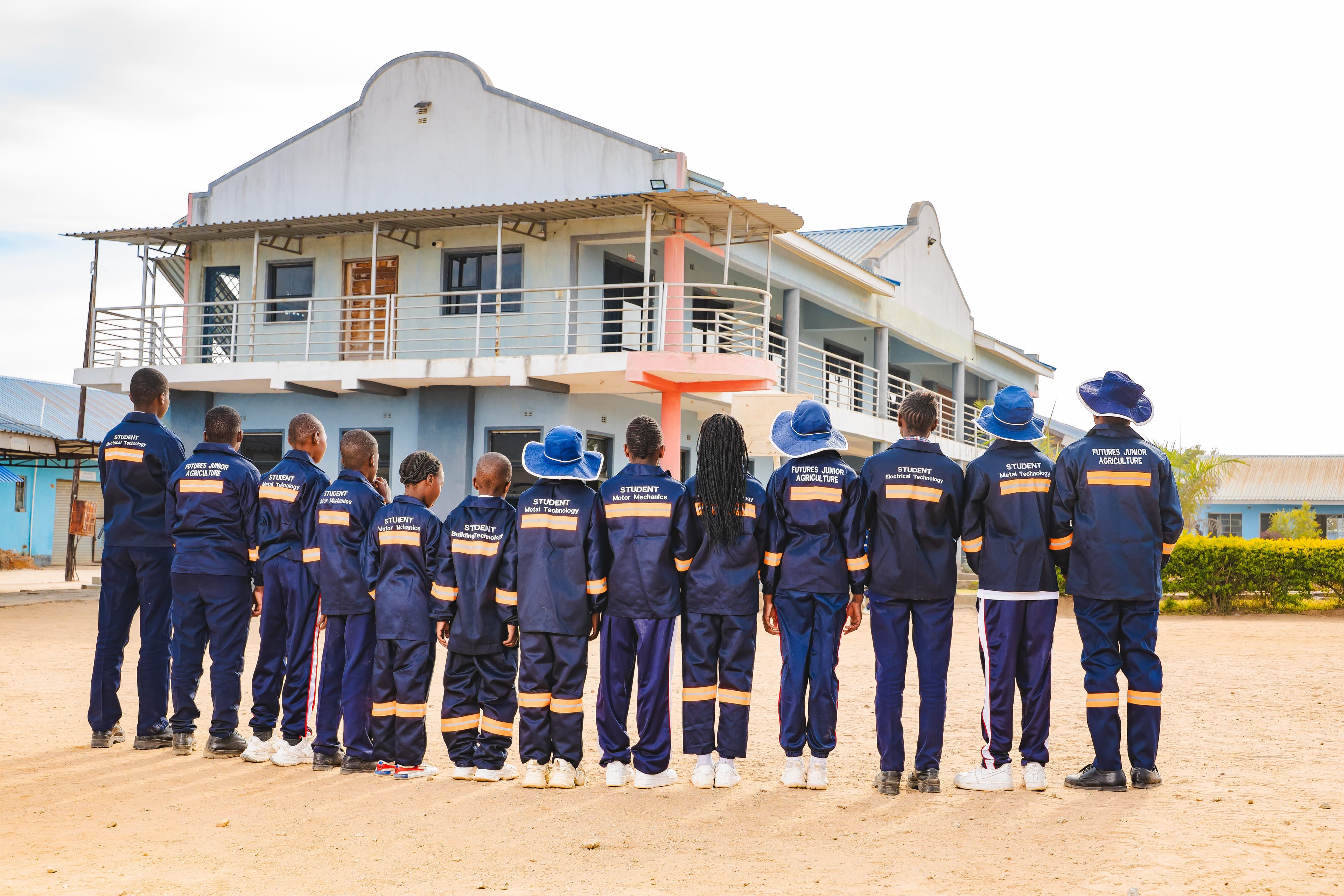 Students in the technical workshop at Futures Academy