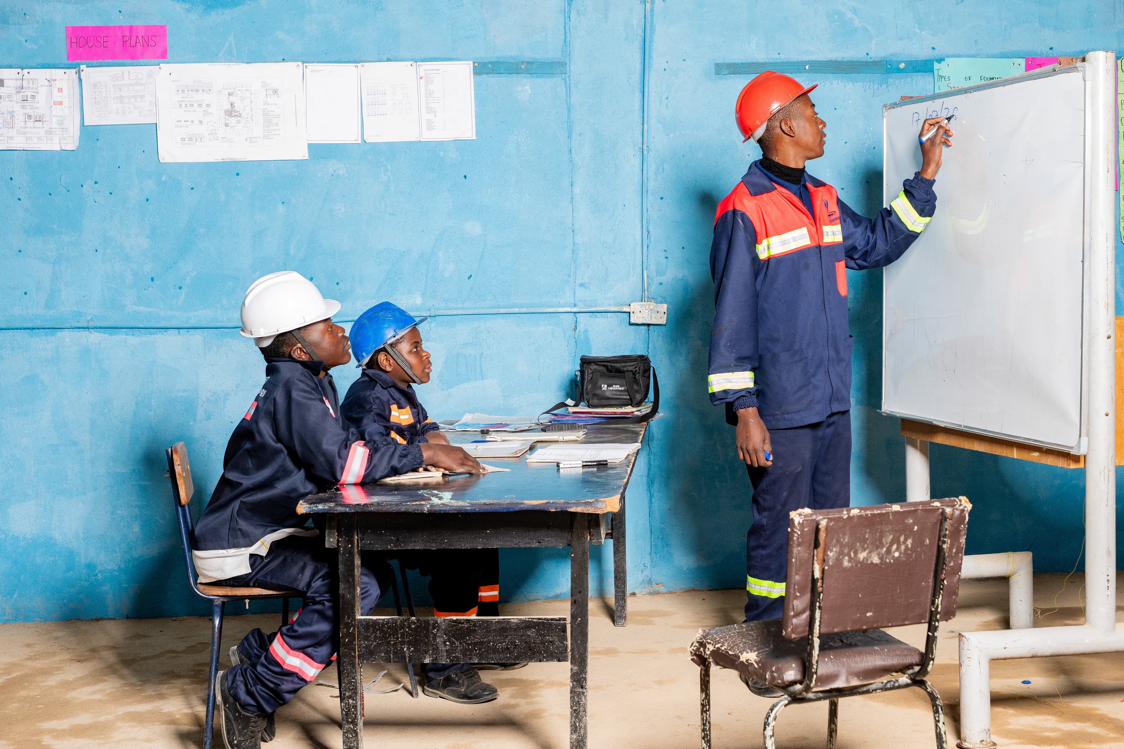 Students engaged in a technical practical lesson