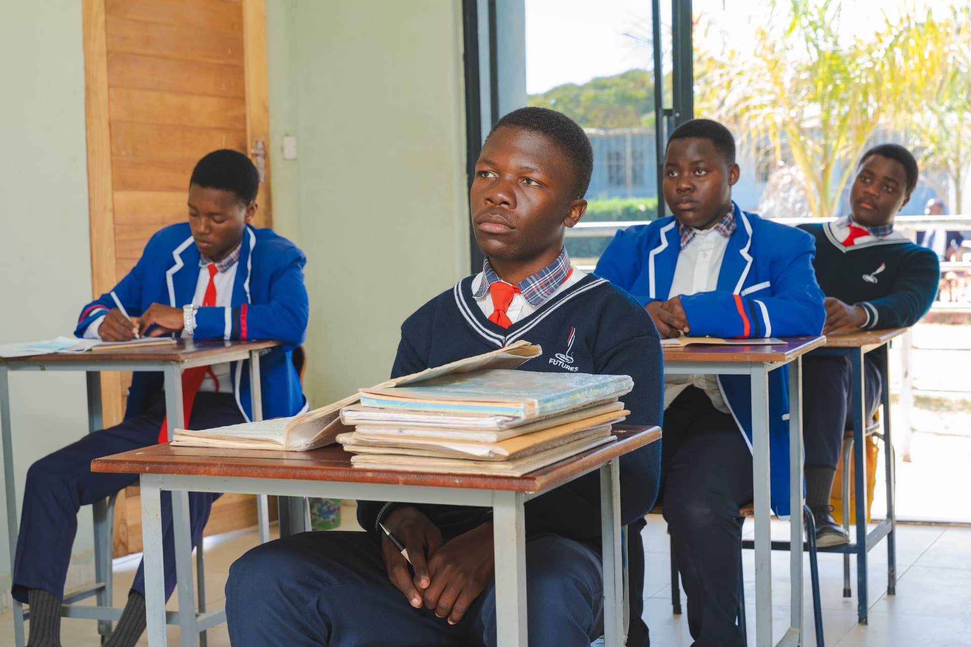 A moment of learning at the secondary school