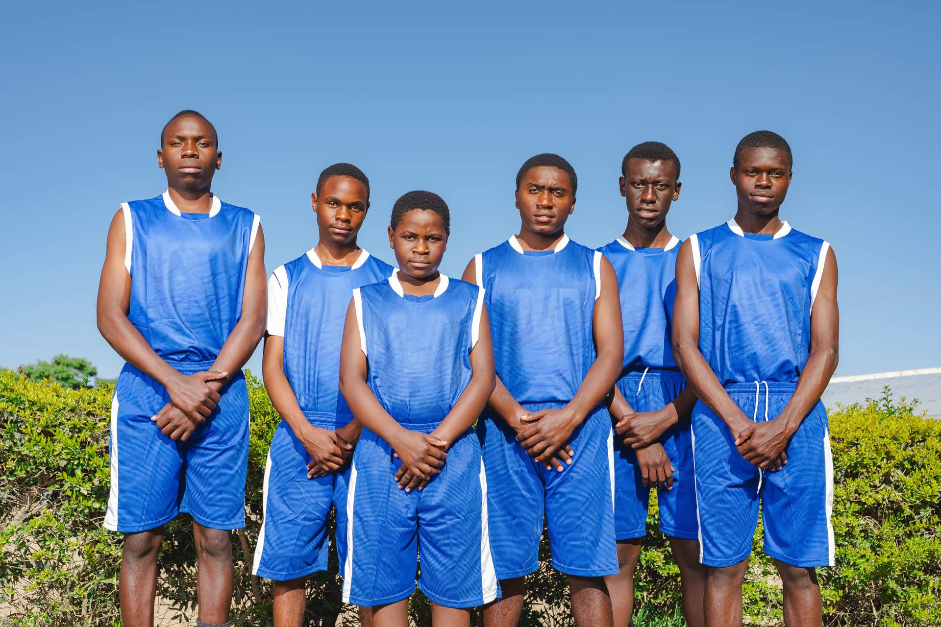 Students in action during a sports match