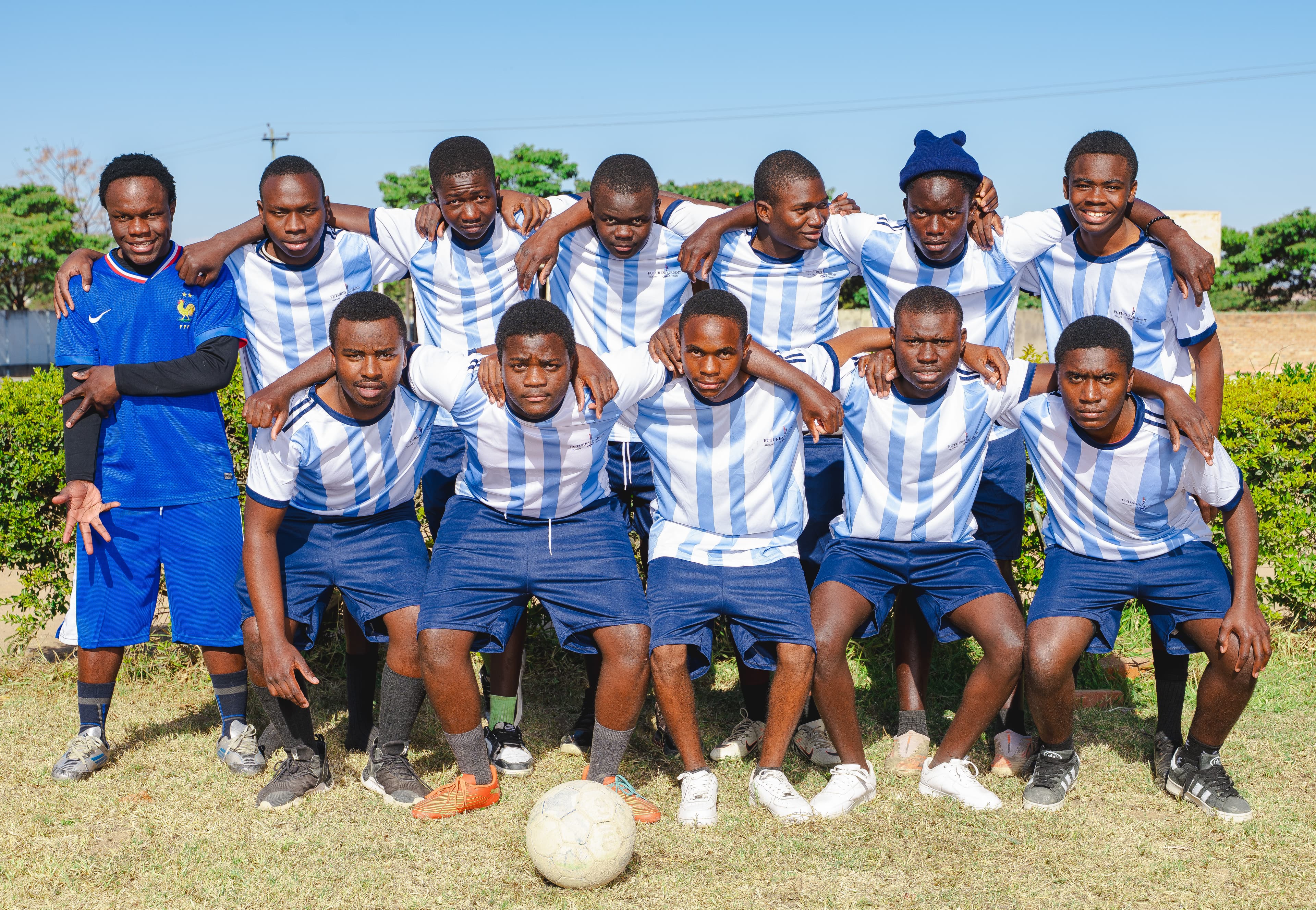 Pupils playing sports