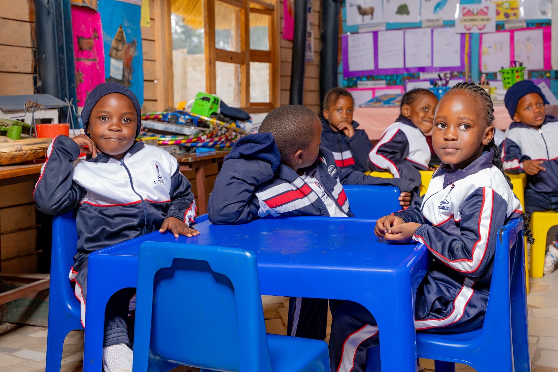 Young ECD pupils exploring and learning