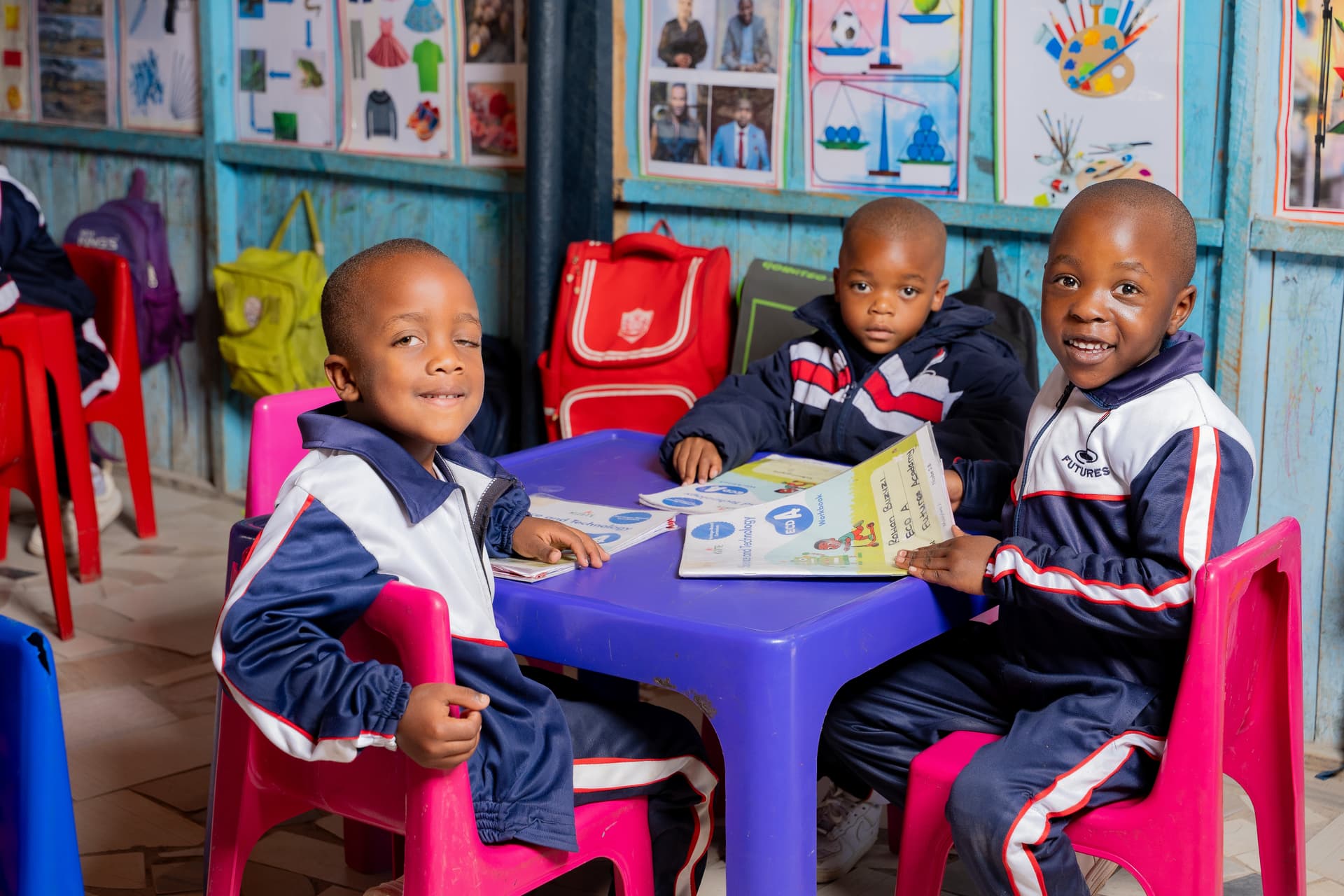 ECD pupils enjoying an activity