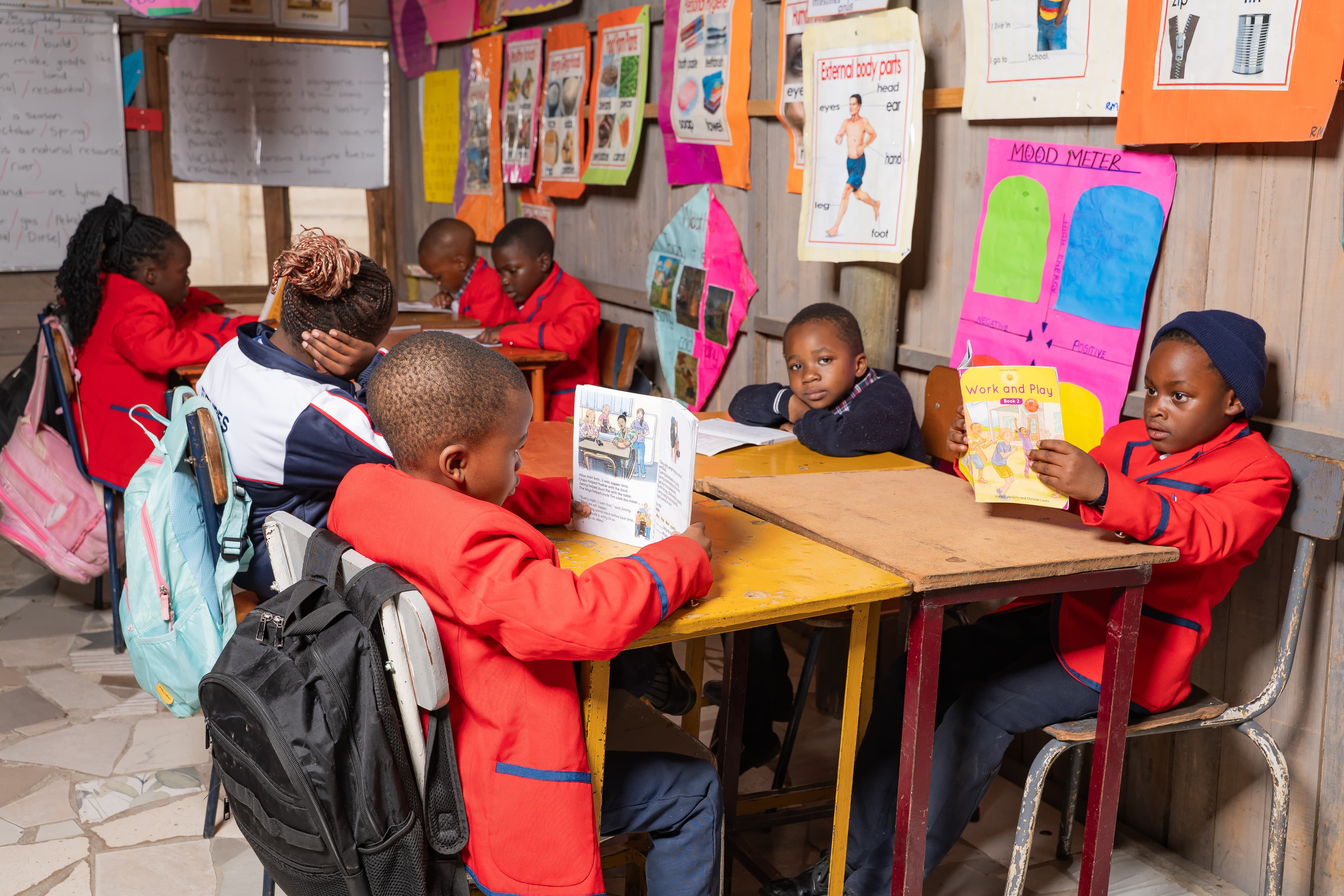Students in class concentrating with their studies